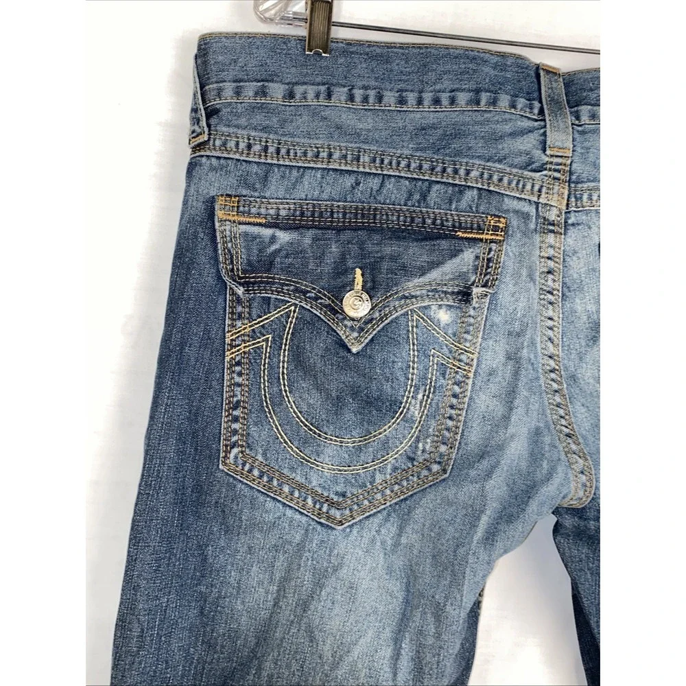 True Religion Bild Whiskey Double Stitched‎ Men's Size 38x34